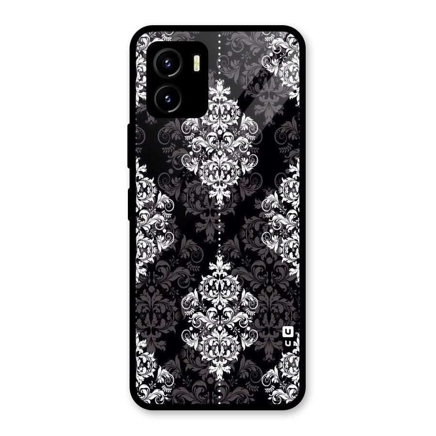 Beautiful Grey Pattern Glass Back Case for Vivo Y15s