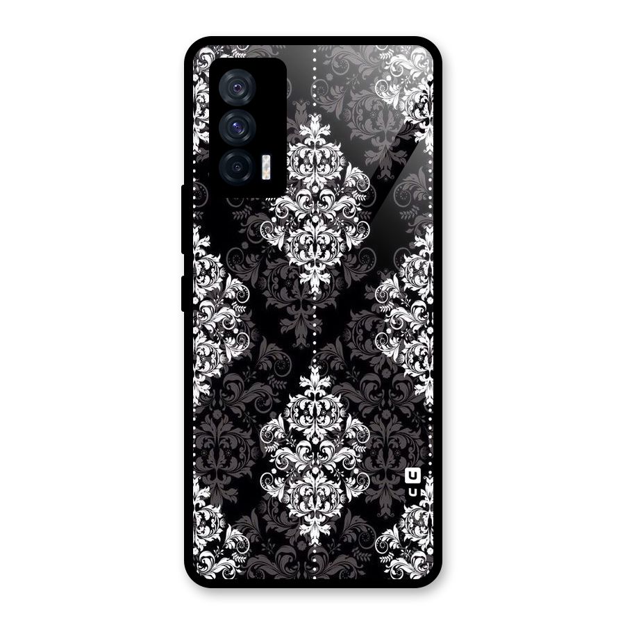 Beautiful Grey Pattern Glass Back Case for Vivo iQOO 7 5G