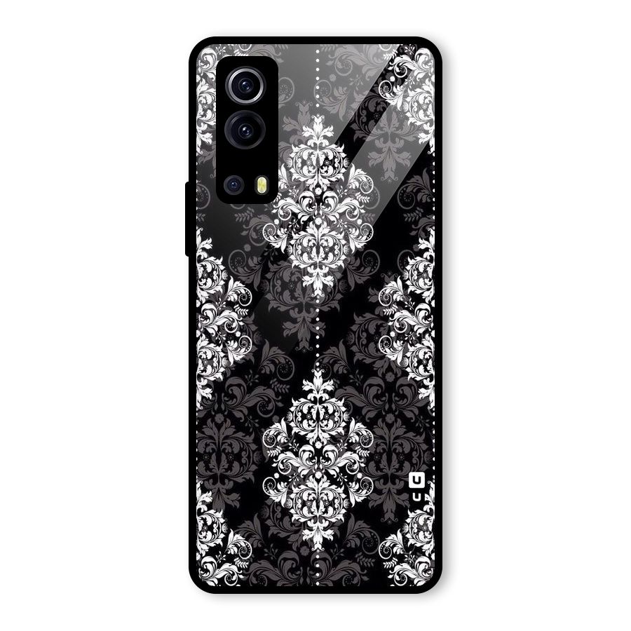 Beautiful Grey Pattern Glass Back Case for Vivo iQOO Z3