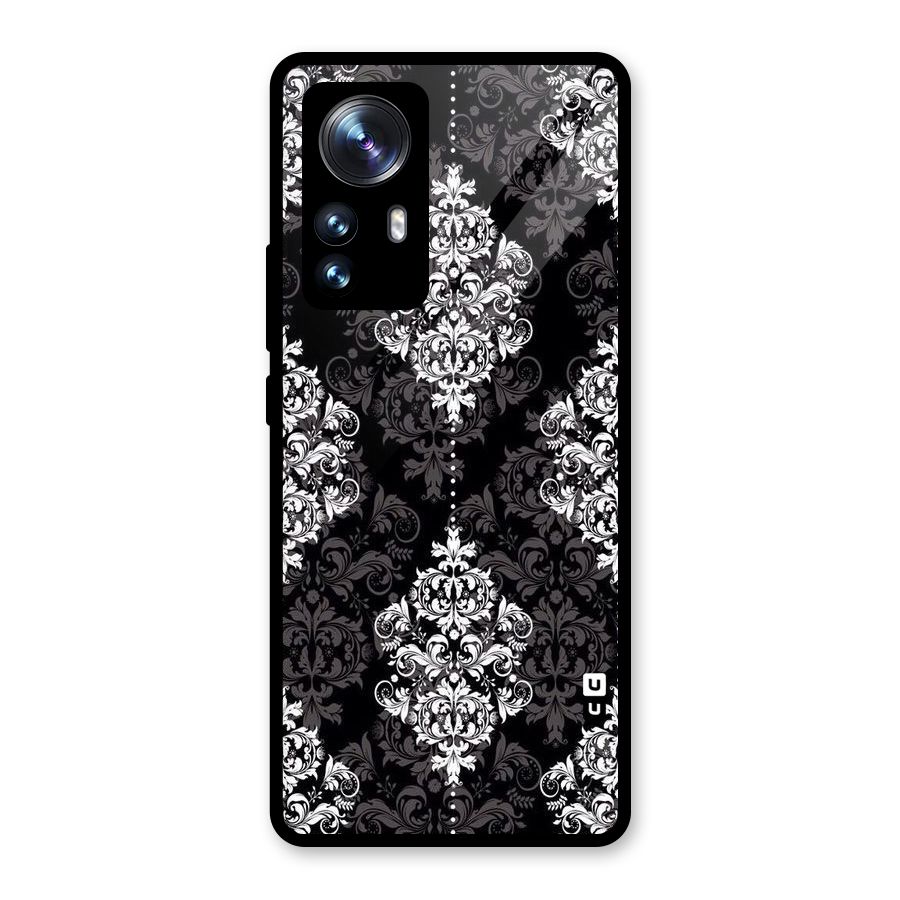 Beautiful Grey Pattern Glass Back Case for Xiaomi 12 Pro