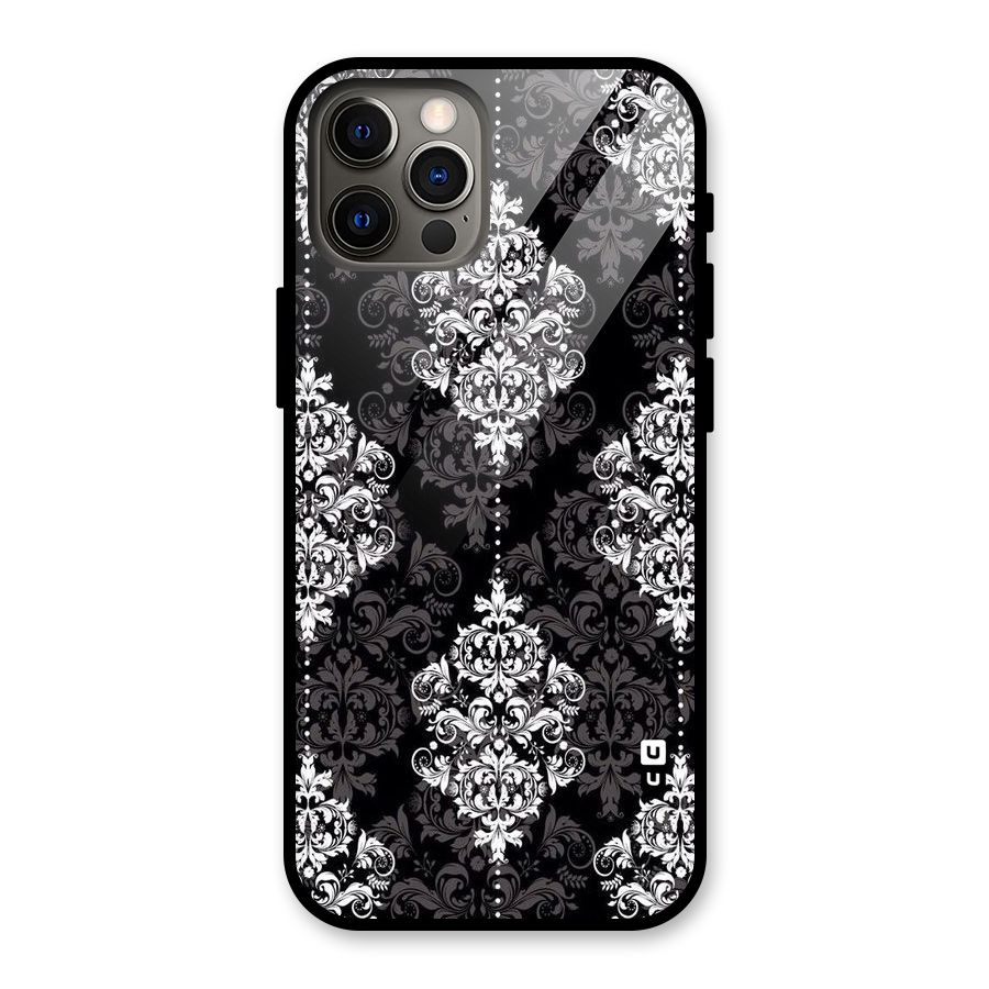 Beautiful Grey Pattern Glass Back Case for iPhone 12 Pro