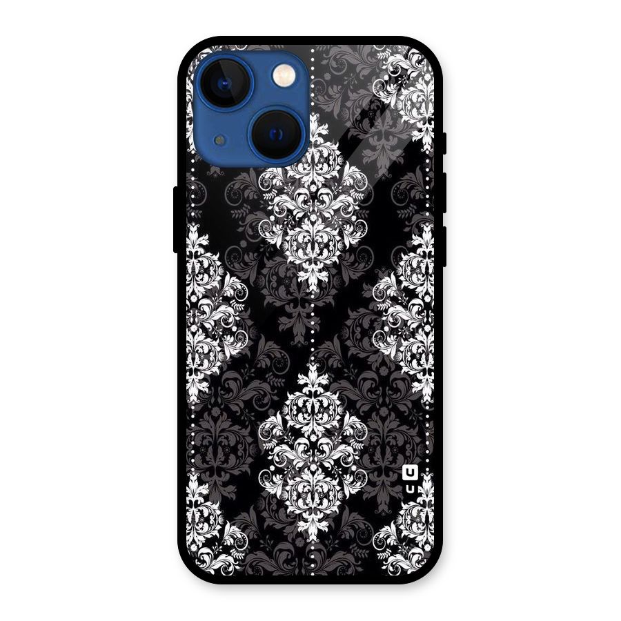 Beautiful Grey Pattern Glass Back Case for iPhone 13 Mini