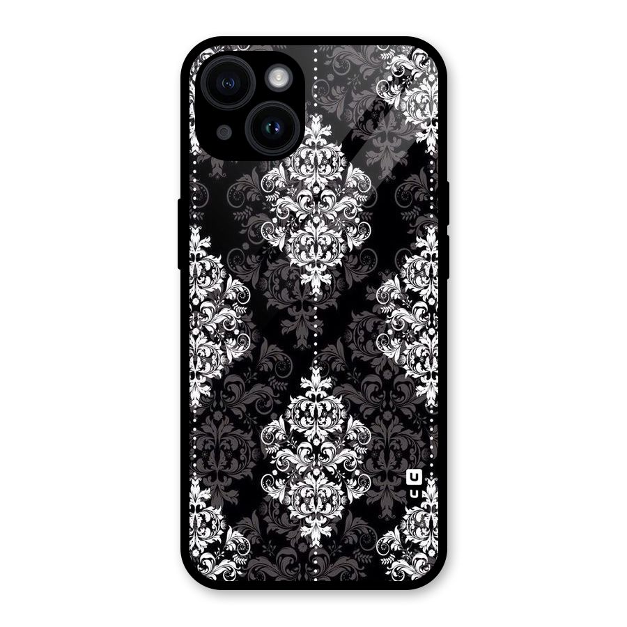 Beautiful Grey Pattern Glass Back Case for iPhone 14