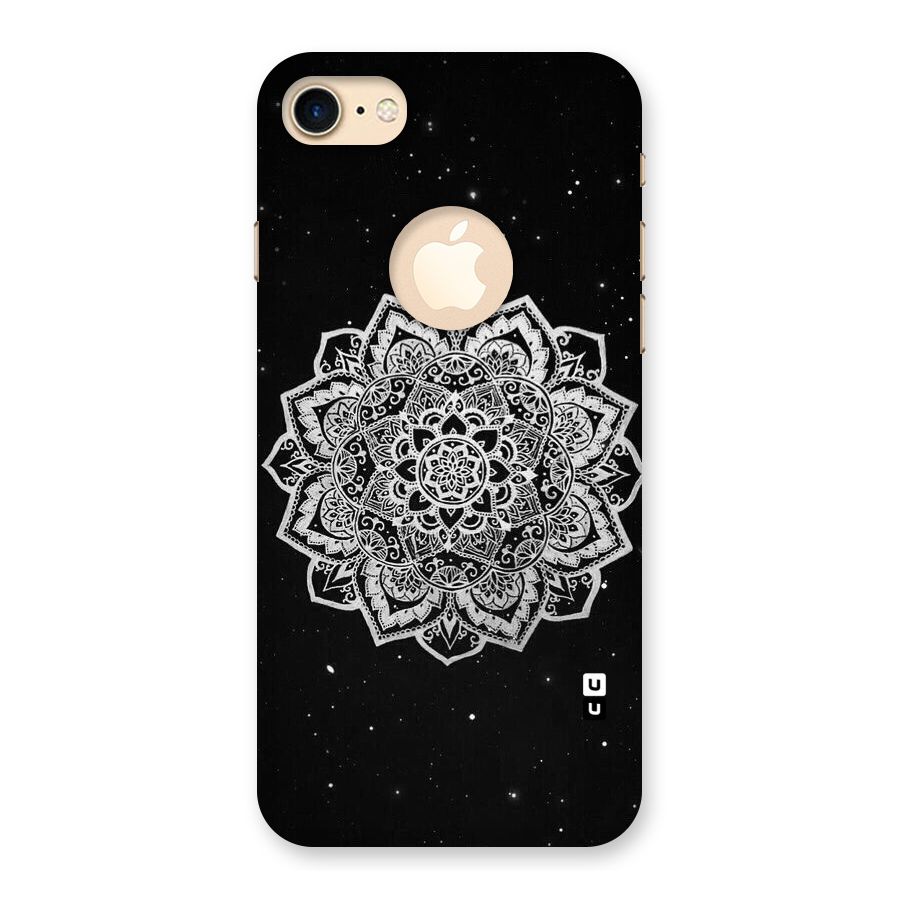 Beautiful Mandala Design Back Case for iPhone 7 Logo Cut