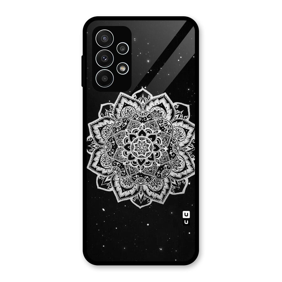 Beautiful Mandala Design Glass Back Case for Galaxy A23