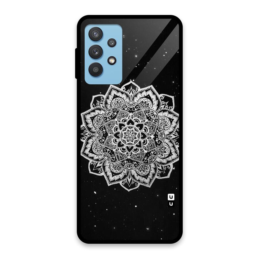 Beautiful Mandala Design Glass Back Case for Galaxy M32 5G