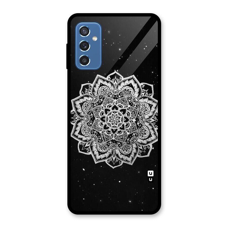 Beautiful Mandala Design Glass Back Case for Galaxy M52 5G