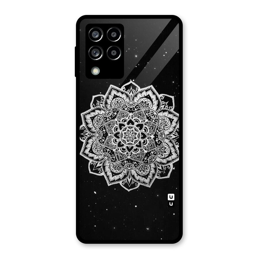Beautiful Mandala Design Glass Back Case for Galaxy M53 5G