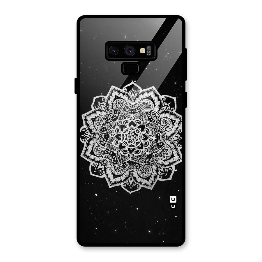 Beautiful Mandala Design Glass Back Case for Galaxy Note 9