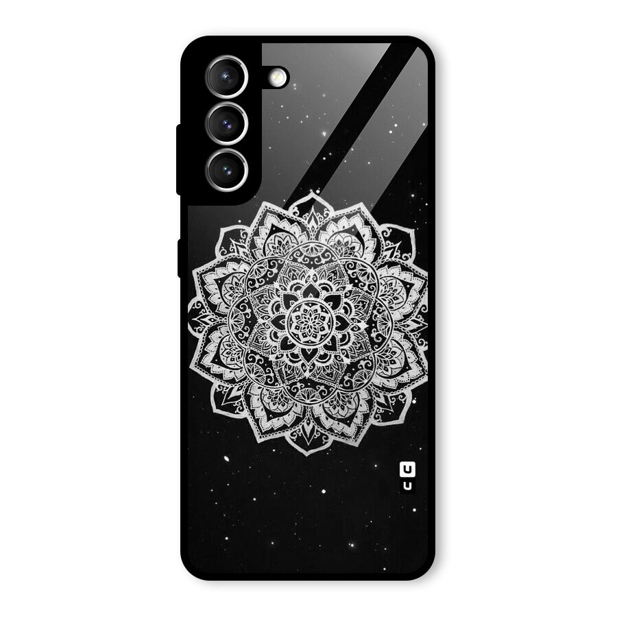 Beautiful Mandala Design Glass Back Case for Galaxy S21 5G