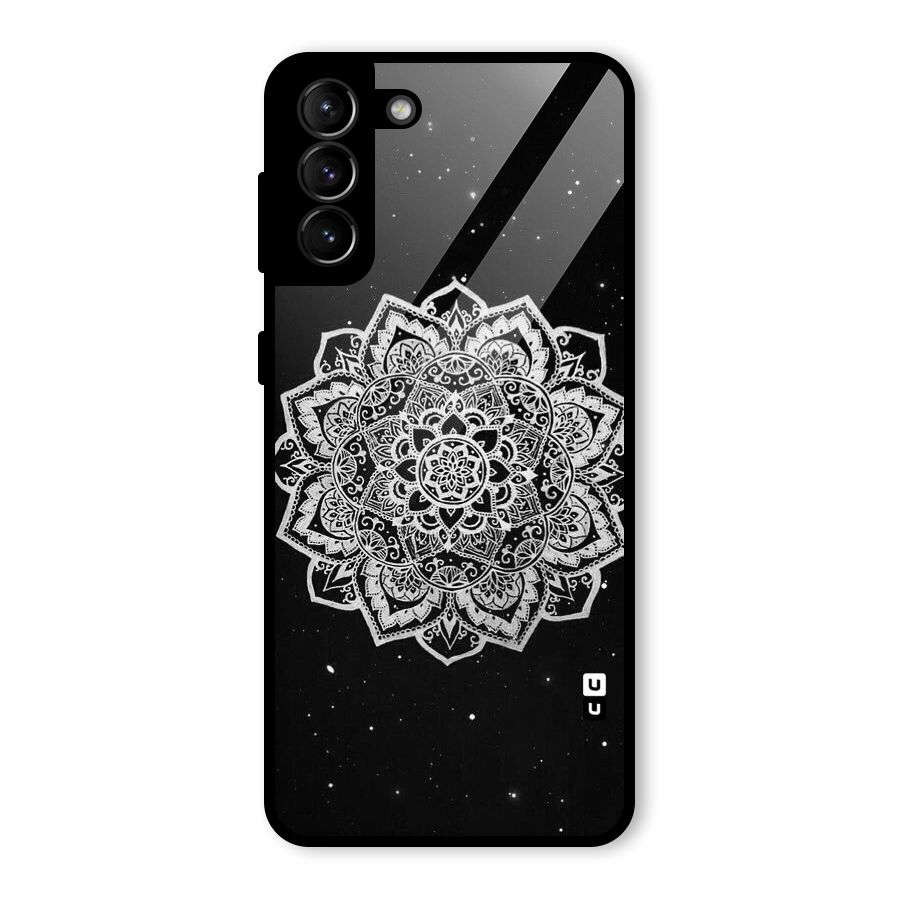 Beautiful Mandala Design Glass Back Case for Galaxy S21 Plus