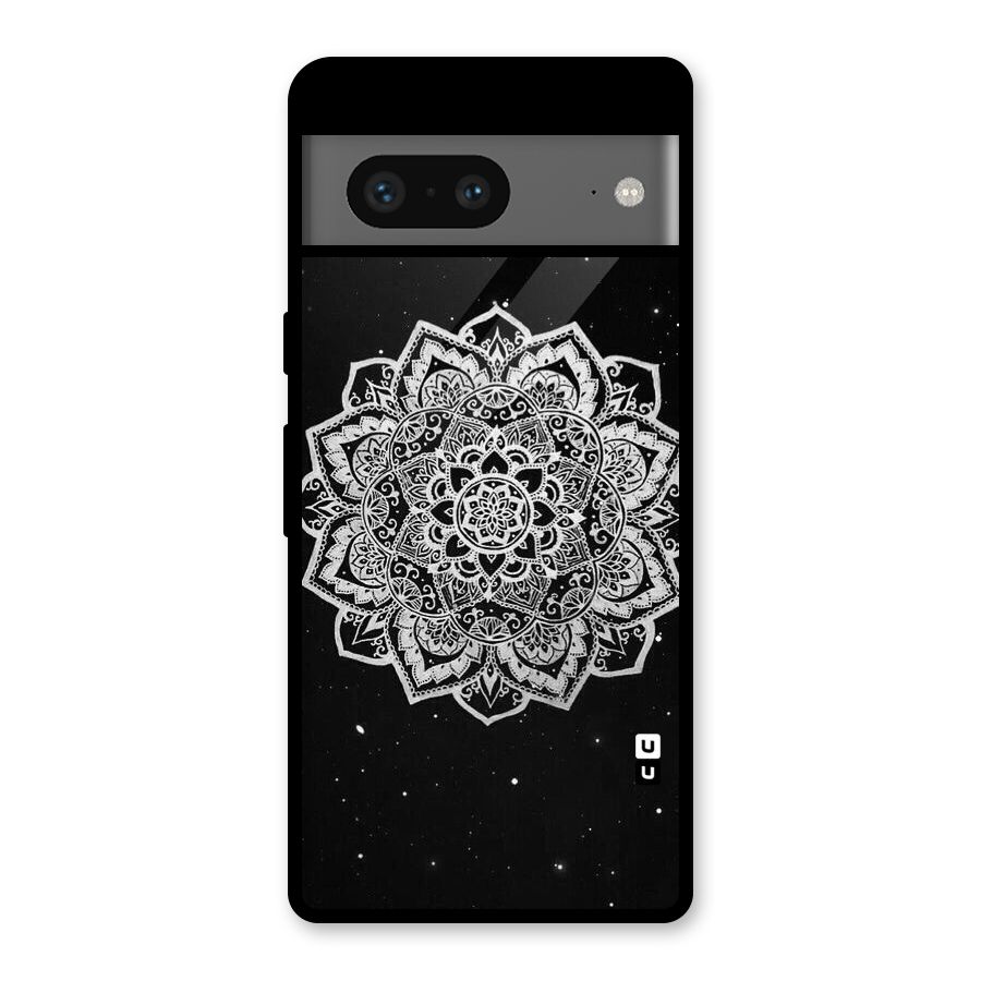 Beautiful Mandala Design Glass Back Case for Google Pixel 7