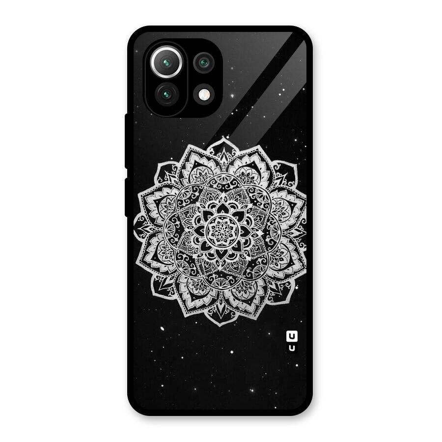 Beautiful Mandala Design Glass Back Case for Mi 11 Lite NE 5G