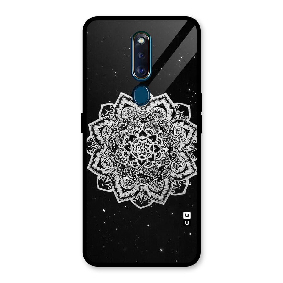 Beautiful Mandala Design Glass Back Case for Oppo F11 Pro