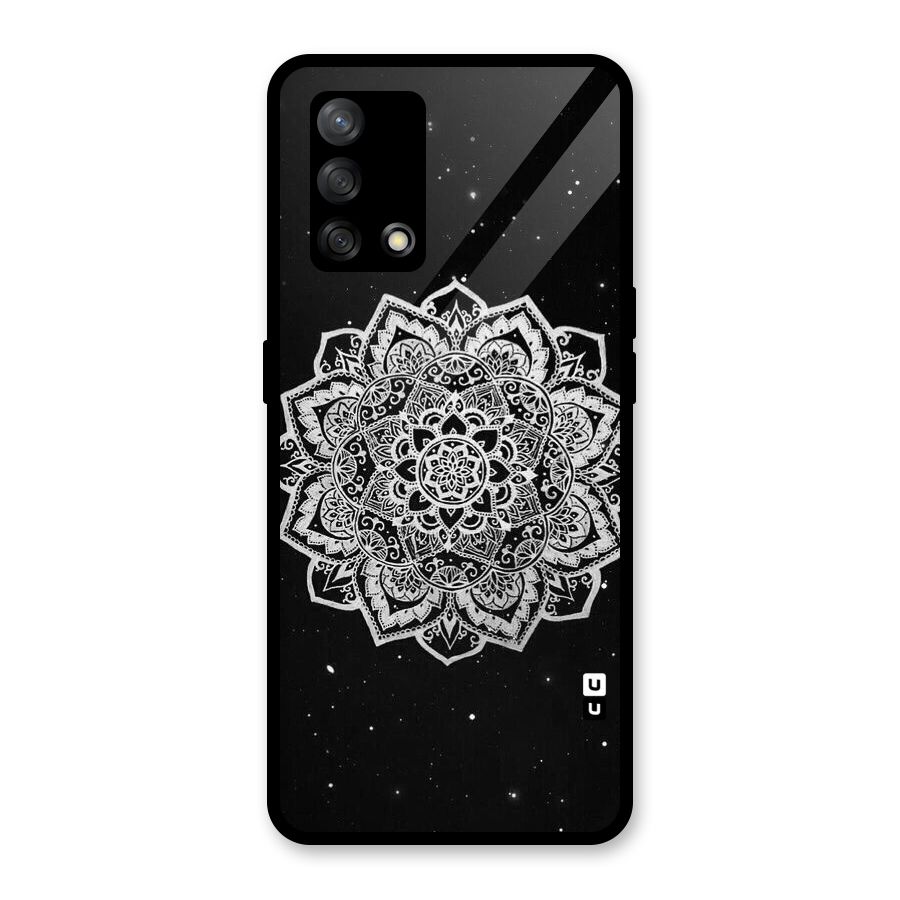 Beautiful Mandala Design Glass Back Case for Oppo F19