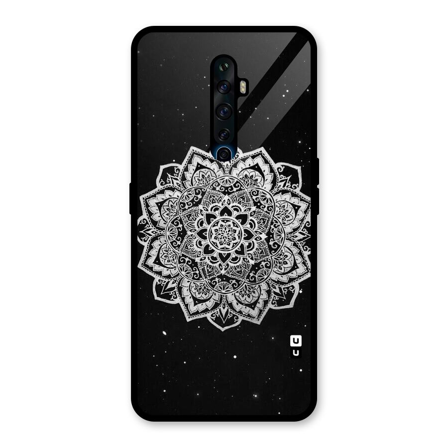 Beautiful Mandala Design Glass Back Case for Oppo Reno2 F