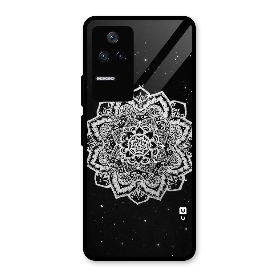 Beautiful Mandala Design Glass Back Case for Poco F4 5G