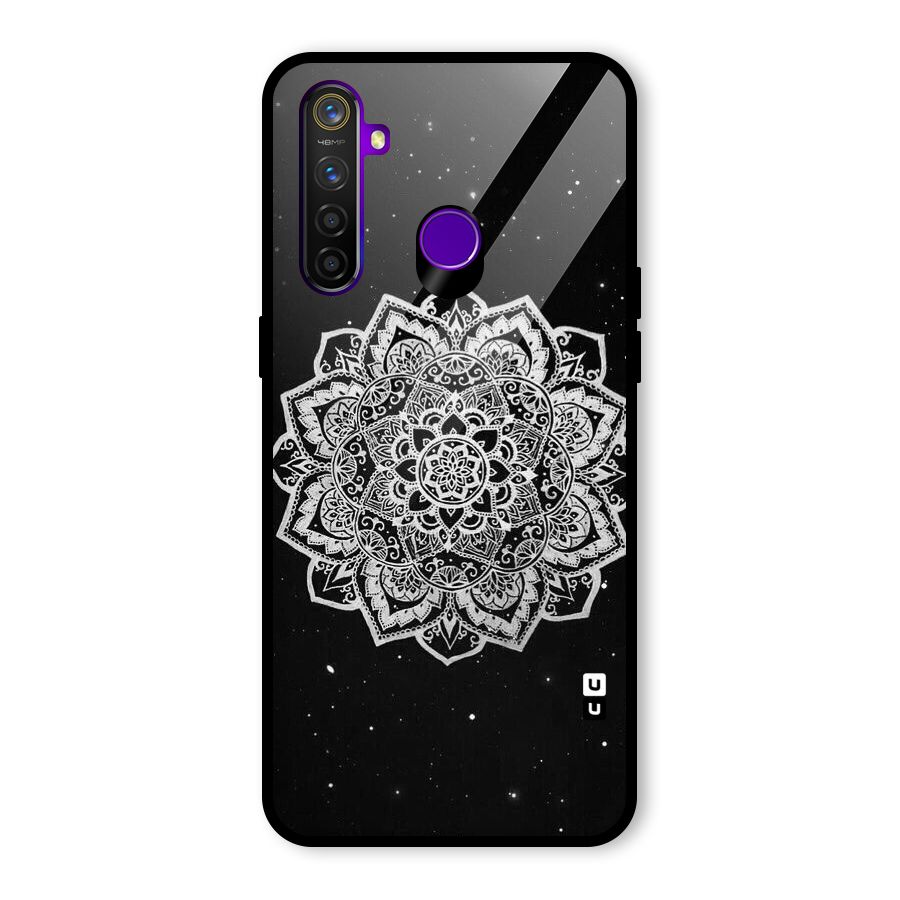 Beautiful Mandala Design Glass Back Case for Realme 5 Pro