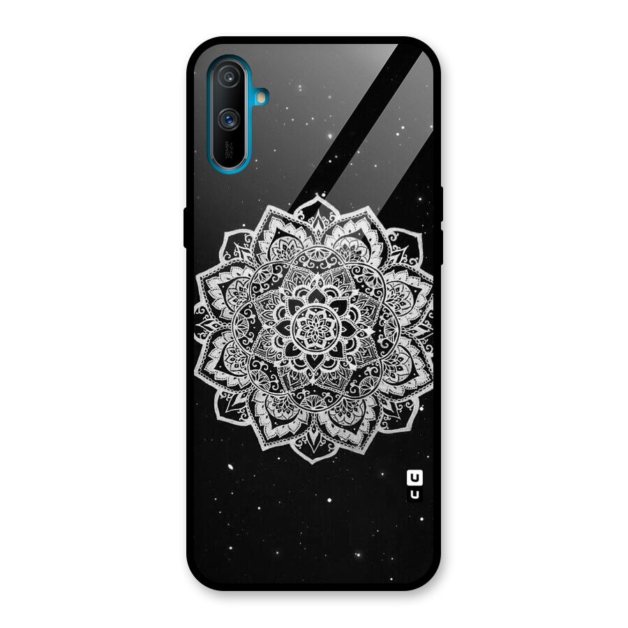 Beautiful Mandala Design Glass Back Case for Realme C3