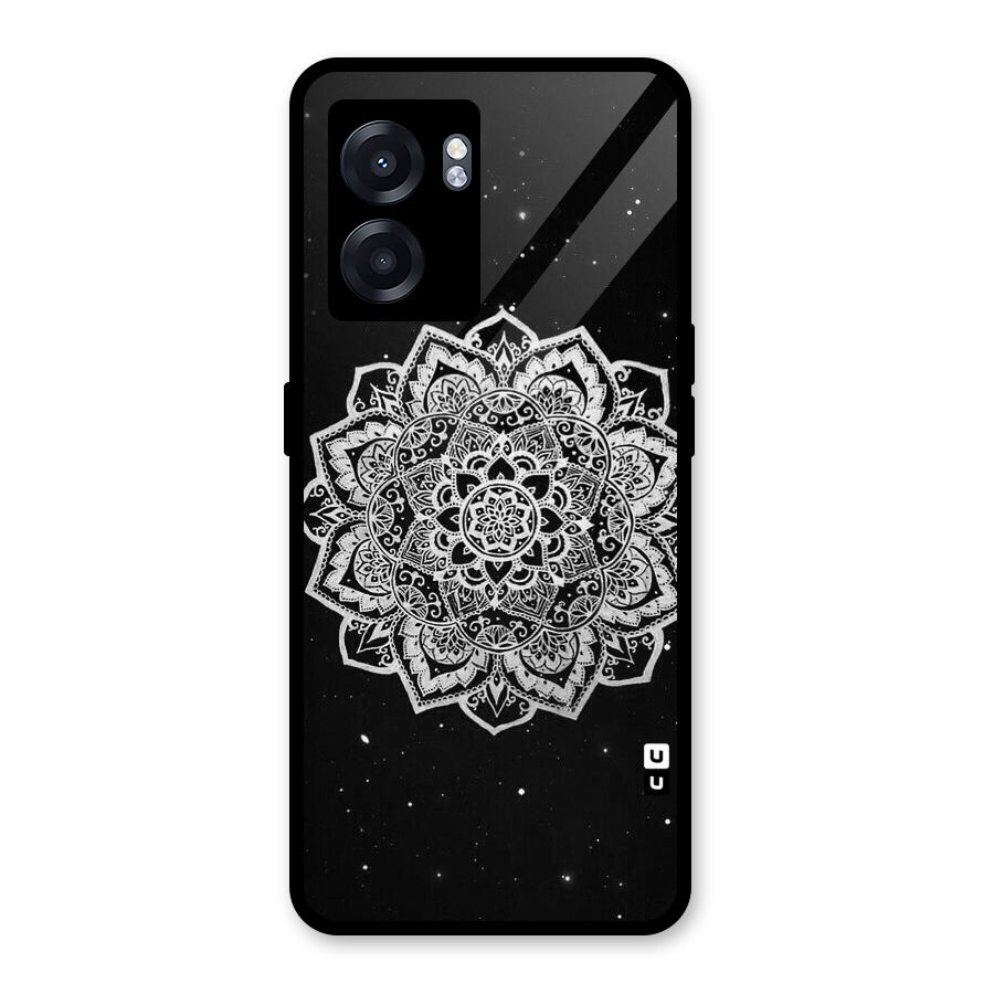 Beautiful Mandala Design Glass Back Case for Realme Narzo 50 5G