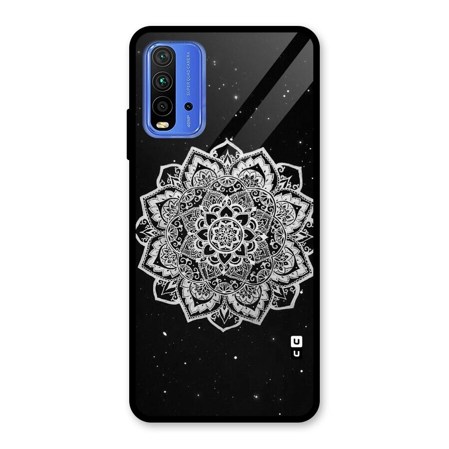 Beautiful Mandala Design Glass Back Case for Redmi 9 Power