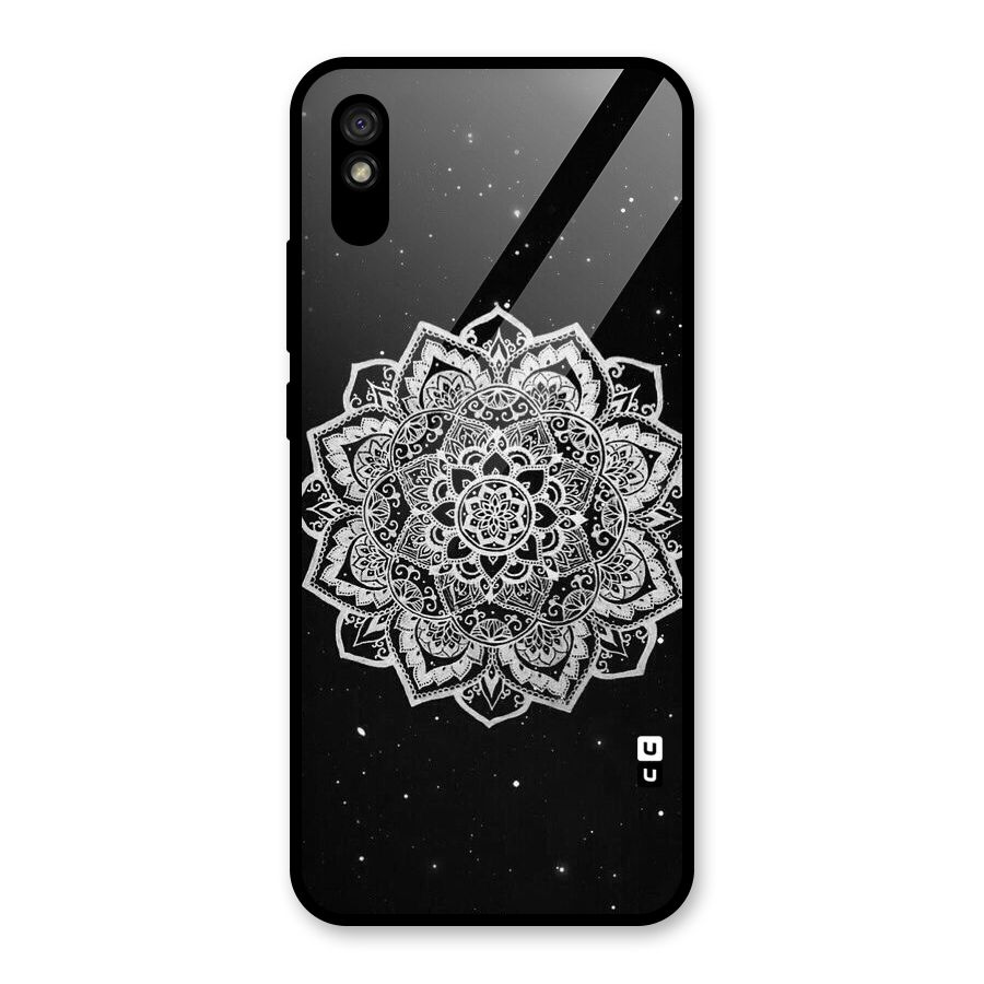 Beautiful Mandala Design Glass Back Case for Redmi 9i