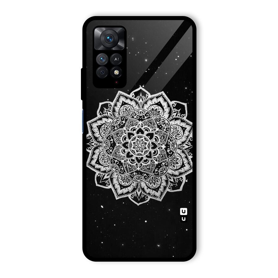 Beautiful Mandala Design Glass Back Case for Redmi Note 11 Pro