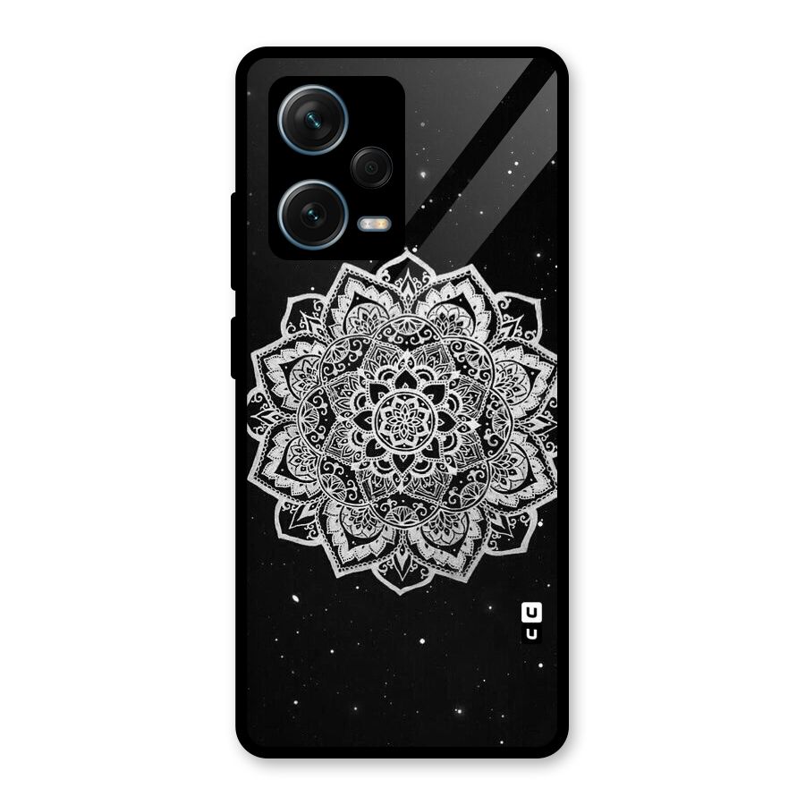 Beautiful Mandala Design Glass Back Case for Redmi Note 12 Pro Plus 5G