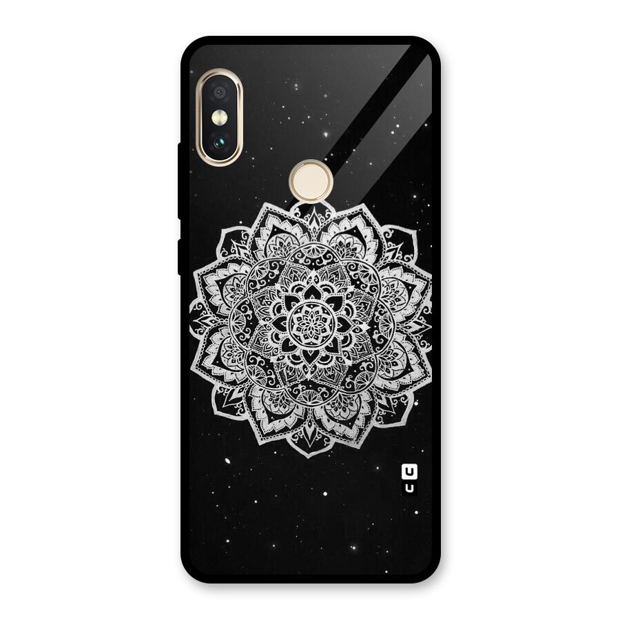 Beautiful Mandala Design Glass Back Case for Redmi Note 5 Pro