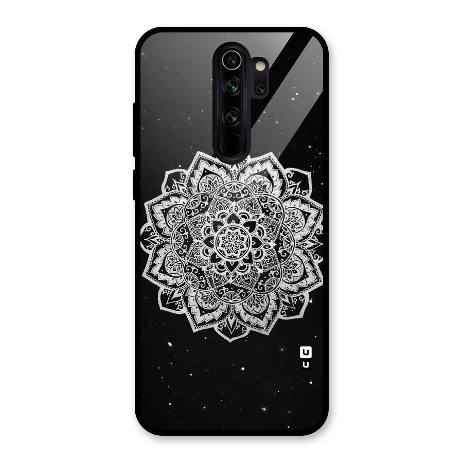 Beautiful Mandala Design Glass Back Case for Redmi Note 8 Pro