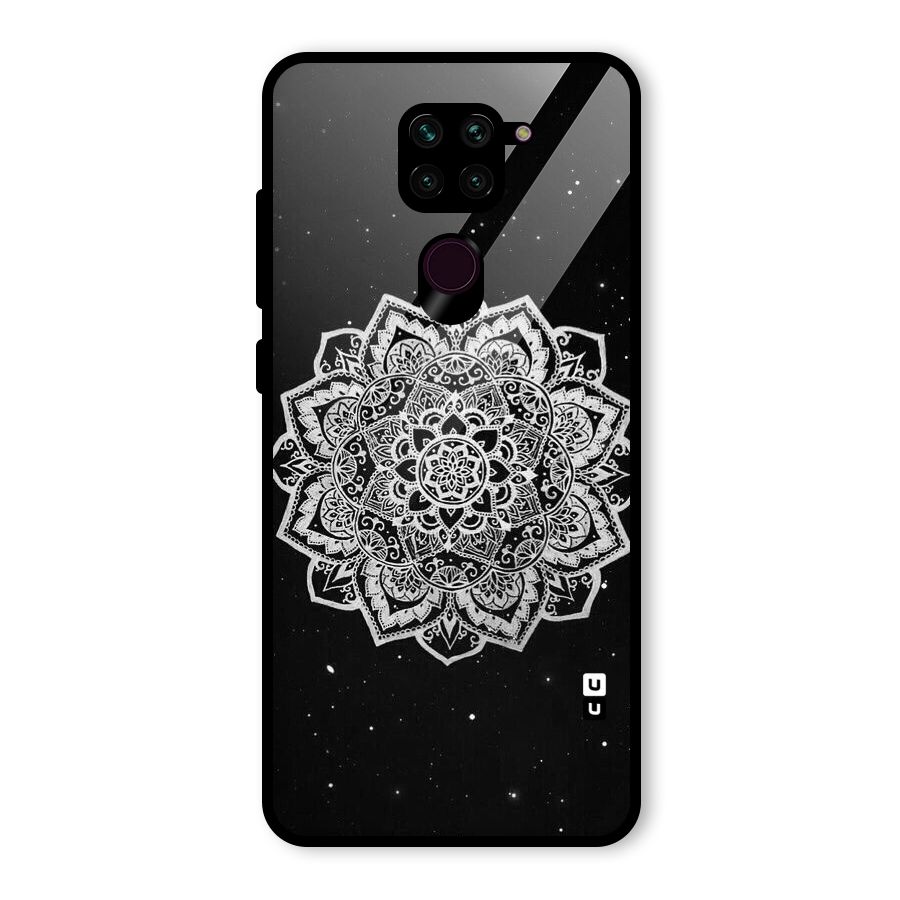 Beautiful Mandala Design Glass Back Case for Redmi Note 9