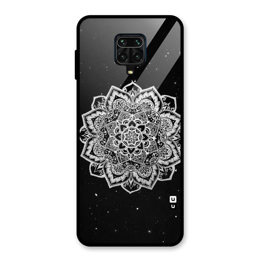 Beautiful Mandala Design Glass Back Case for Redmi Note 9 Pro