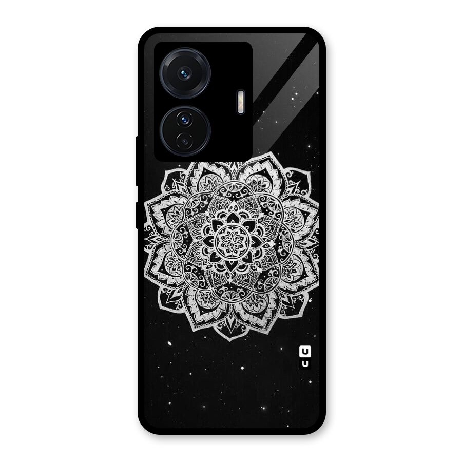 Beautiful Mandala Design Glass Back Case for Vivo T1 Pro