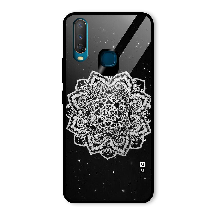 Beautiful Mandala Design Glass Back Case for Vivo U10