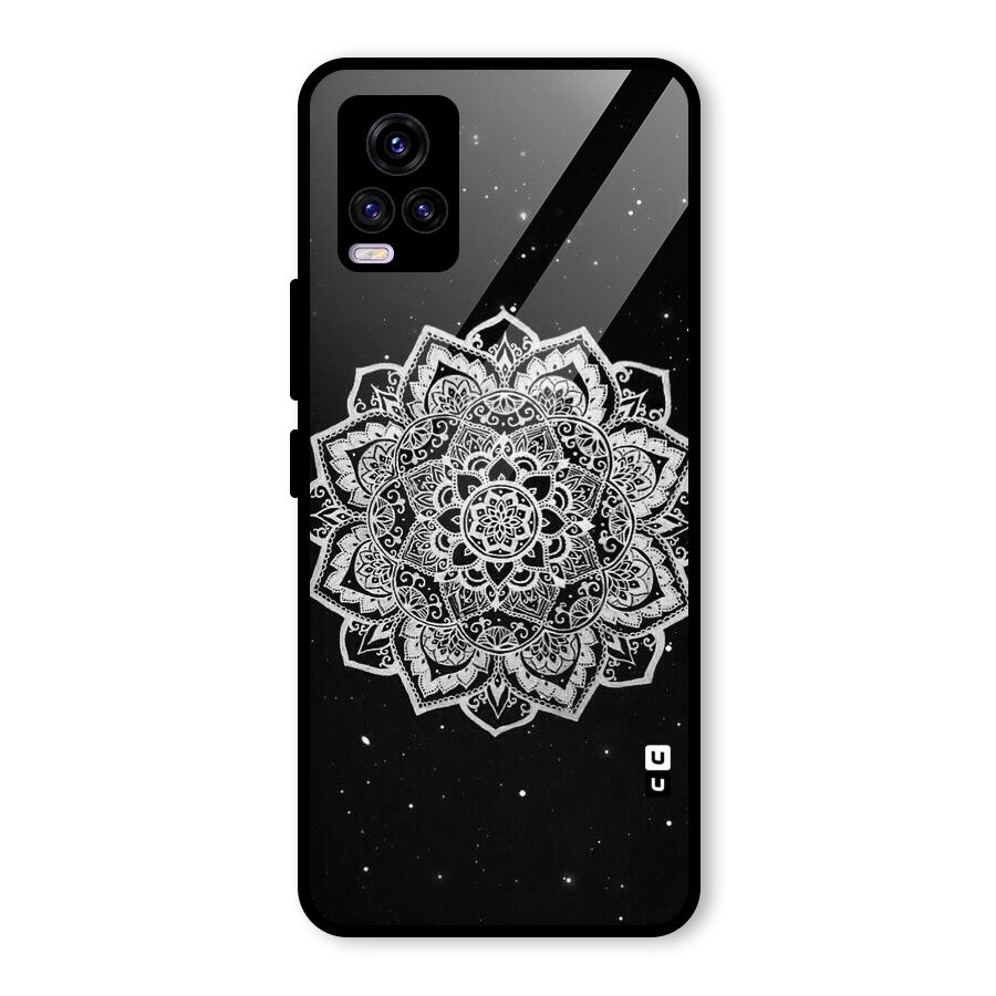 Beautiful Mandala Design Glass Back Case for Vivo V20