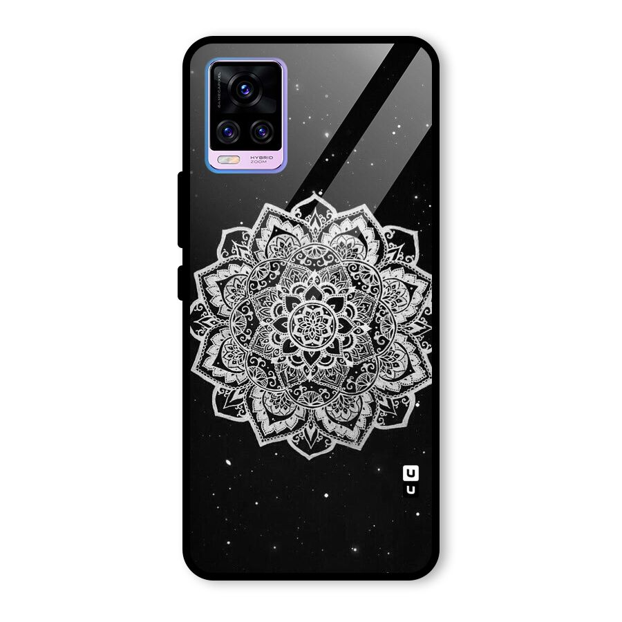 Beautiful Mandala Design Glass Back Case for Vivo V20 Pro