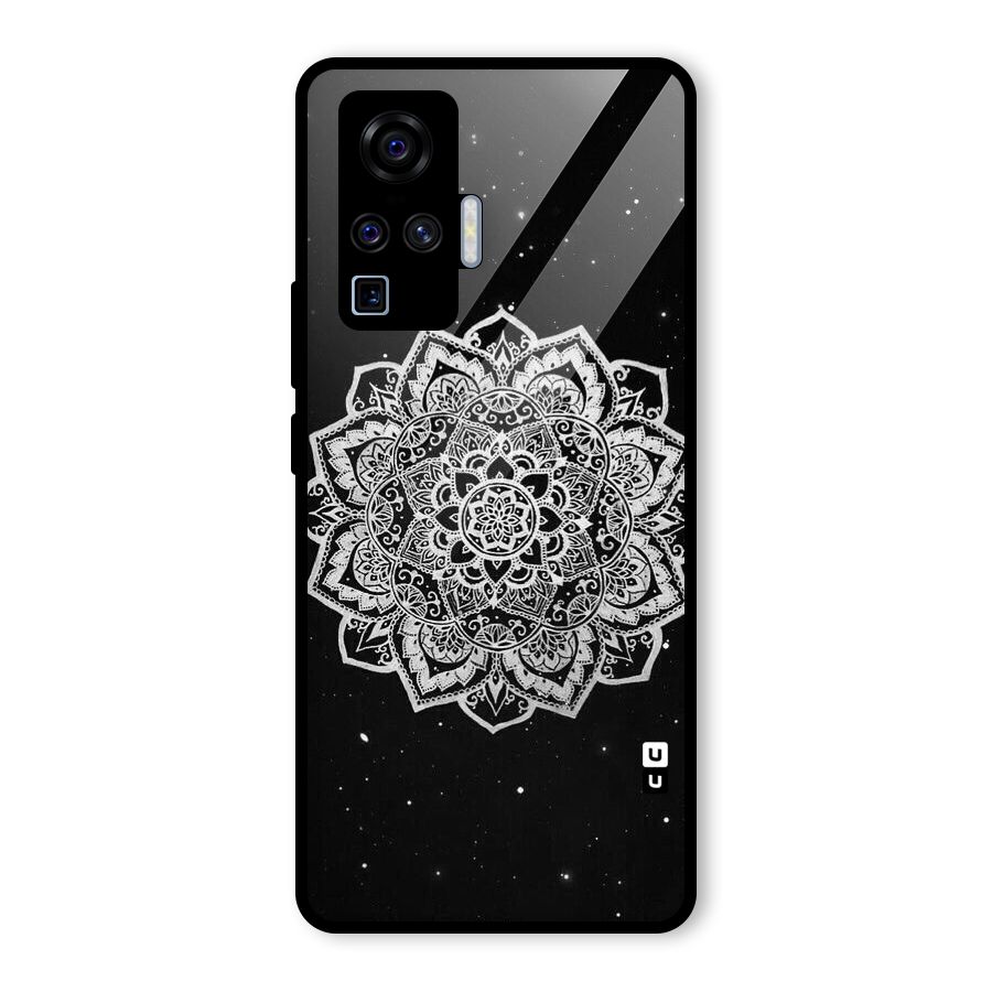 Beautiful Mandala Design Glass Back Case for Vivo X50 Pro