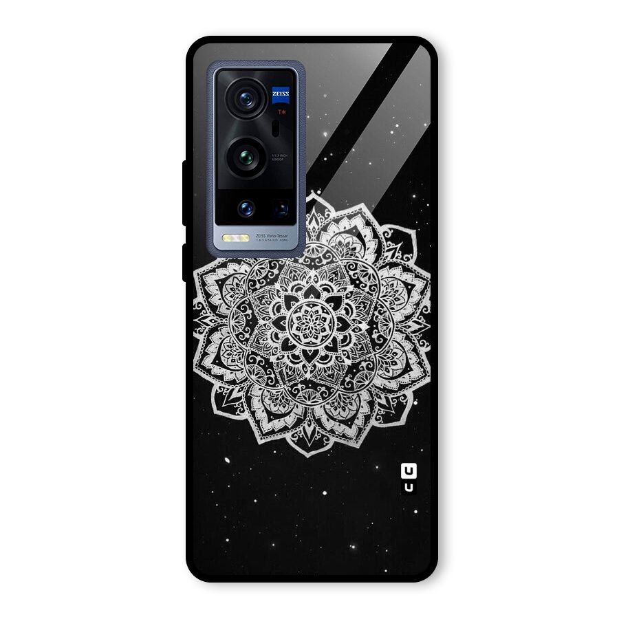 Beautiful Mandala Design Glass Back Case for Vivo X60 Pro Plus