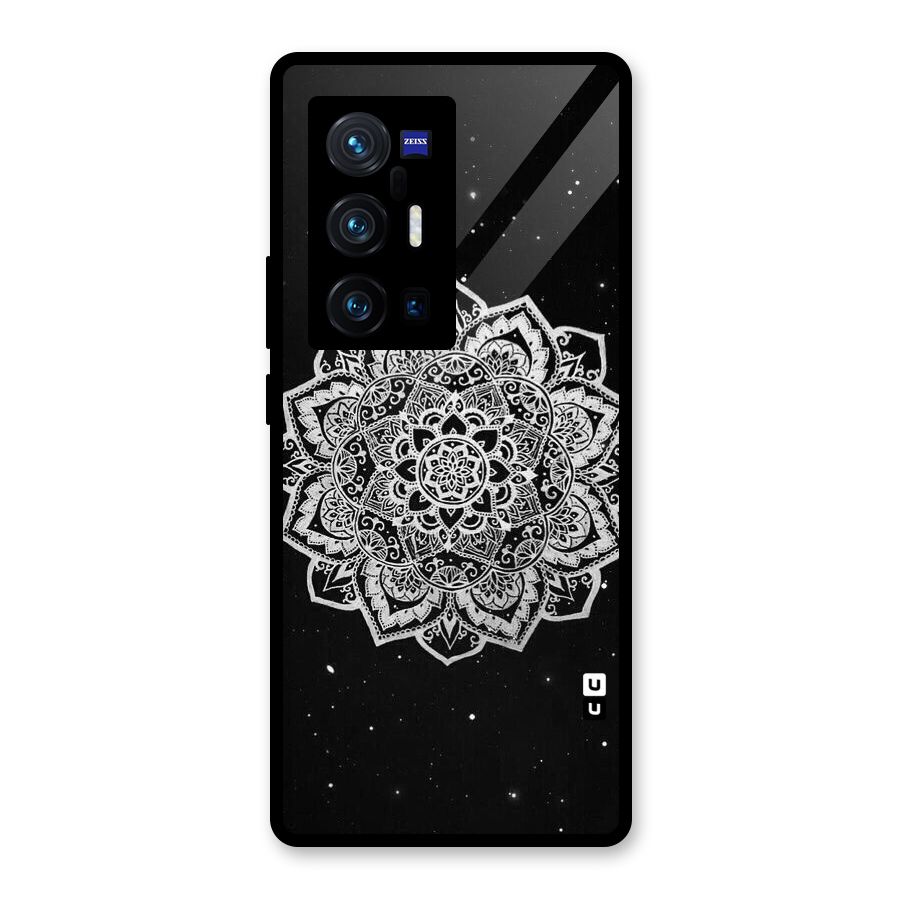 Beautiful Mandala Design Glass Back Case for Vivo X70 Pro Plus