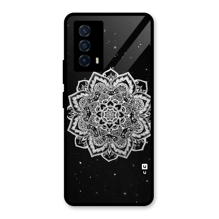 Beautiful Mandala Design Glass Back Case for Vivo iQOO Z5