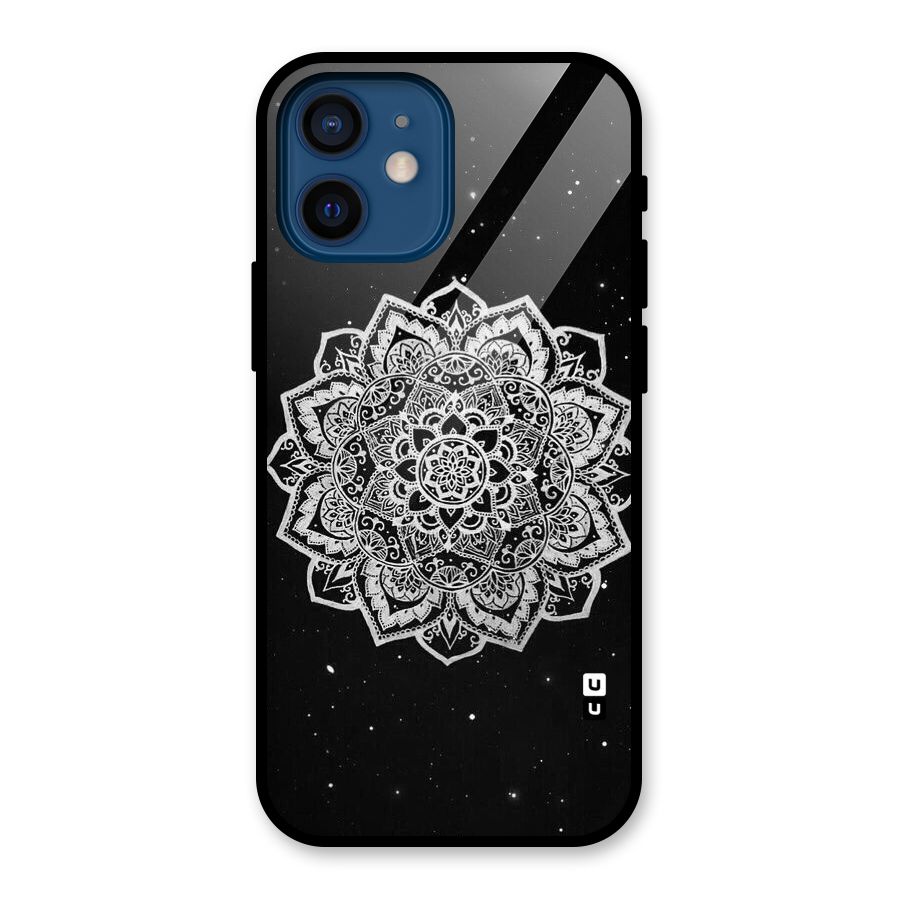 Beautiful Mandala Design Glass Back Case for iPhone 12 Mini