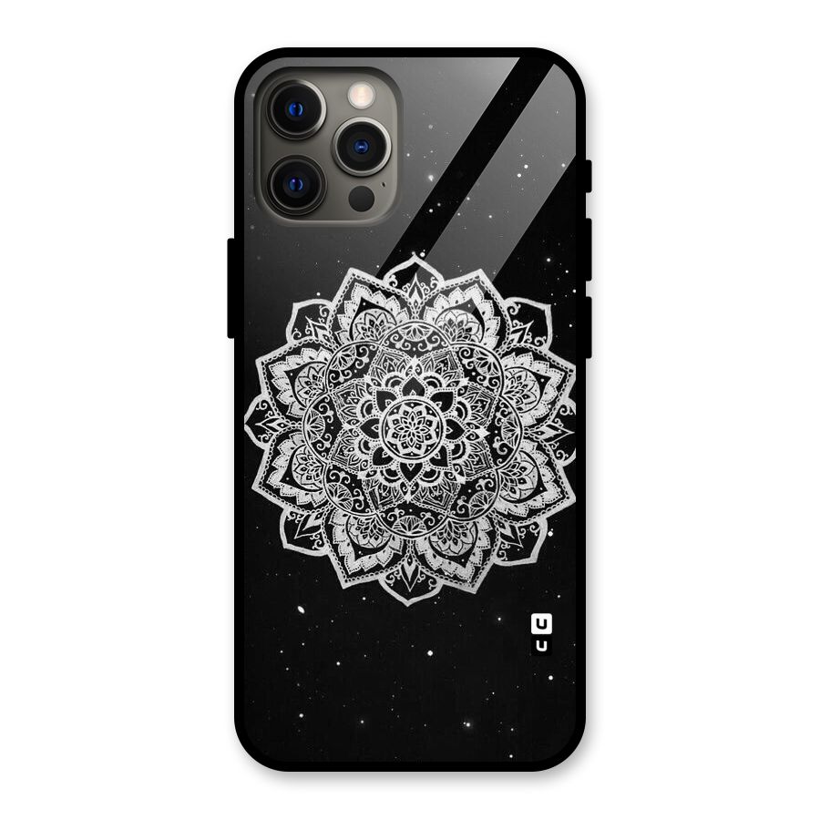 Beautiful Mandala Design Glass Back Case for iPhone 12 Pro Max