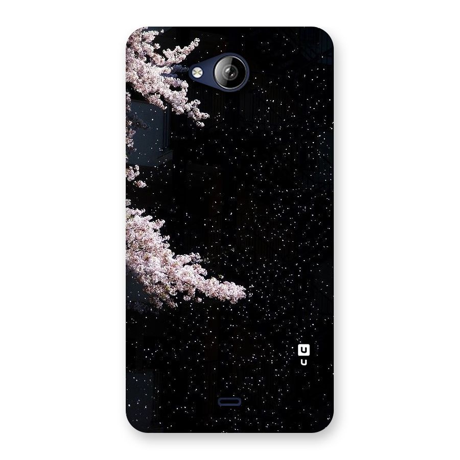 Beautiful Night Sky Flowers Back Case for Canvas Play Q355