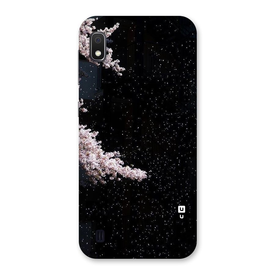 Beautiful Night Sky Flowers Back Case for Galaxy A10