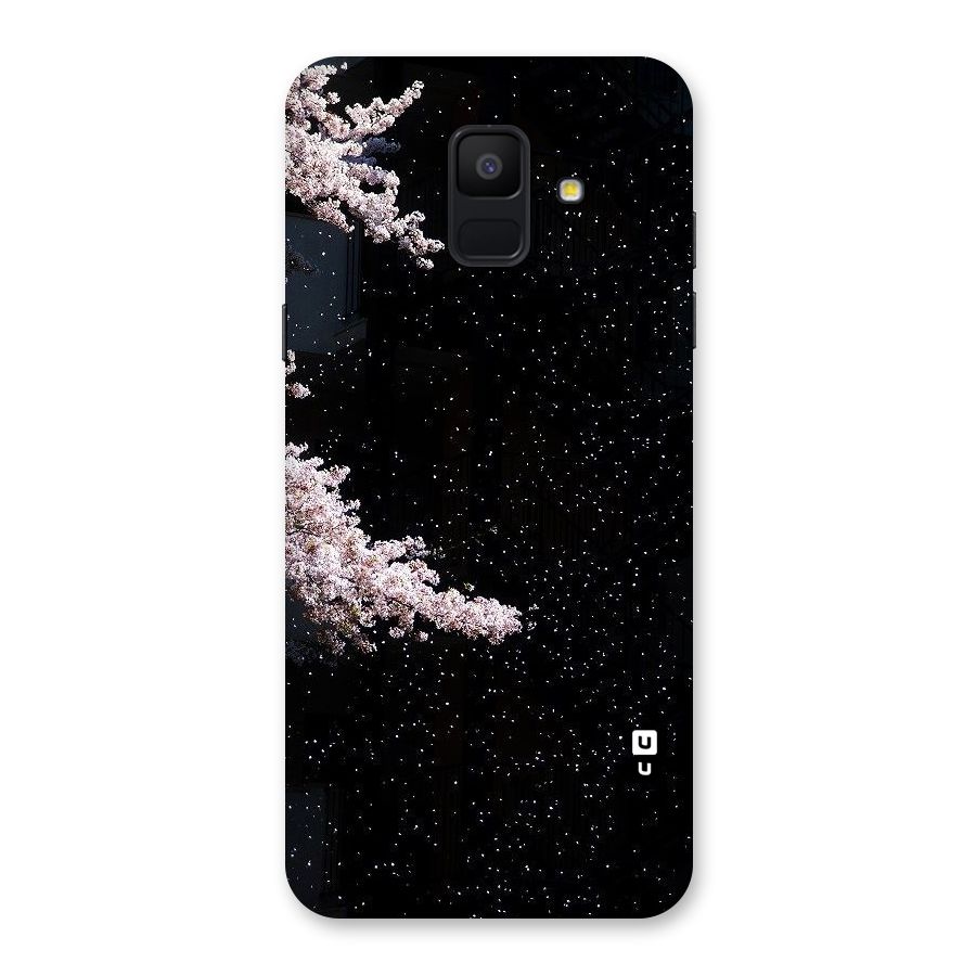 Beautiful Night Sky Flowers Back Case for Galaxy A6 (2018)