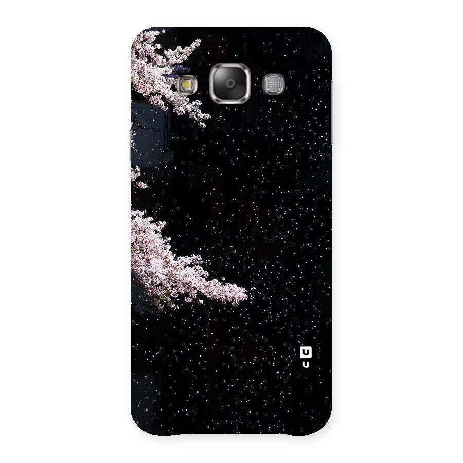 Beautiful Night Sky Flowers Back Case for Galaxy E7