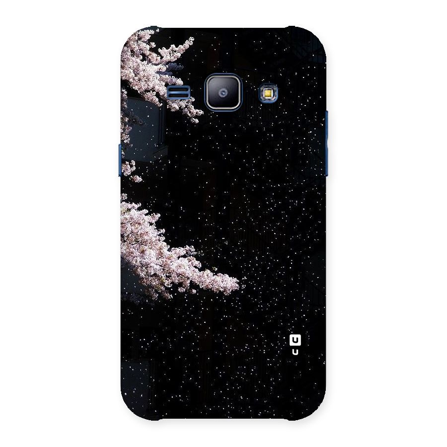 Beautiful Night Sky Flowers Back Case for Galaxy J1