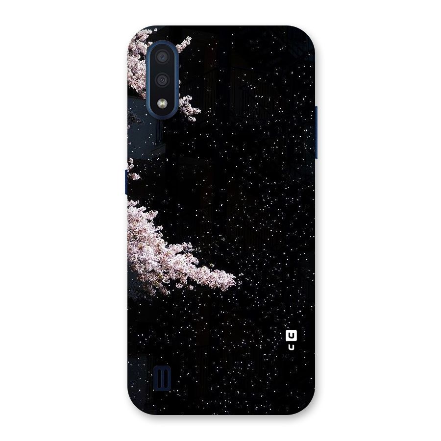 Beautiful Night Sky Flowers Back Case for Galaxy M01