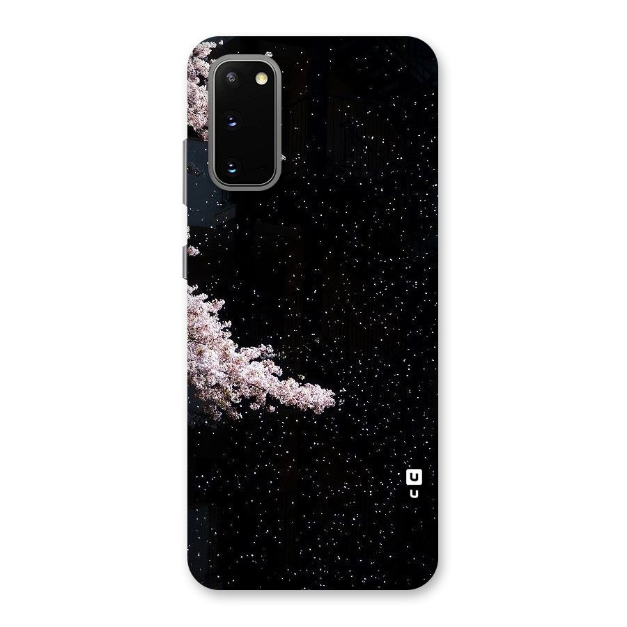 Beautiful Night Sky Flowers Back Case for Galaxy S20