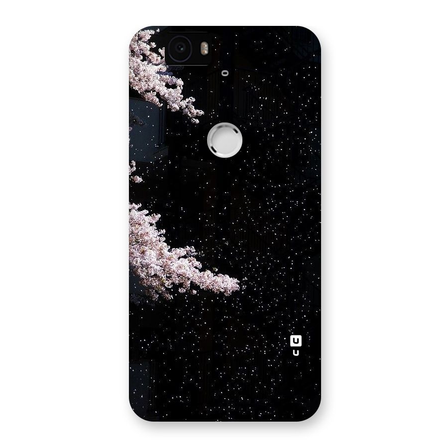 Beautiful Night Sky Flowers Back Case for Google Nexus-6P